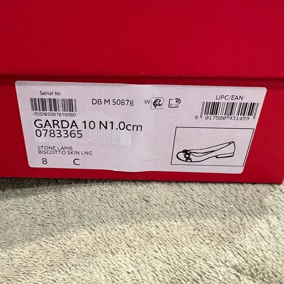 Salvatore Ferragamo Women's Beige Flats with Silver Accents - Picture 6 of 6